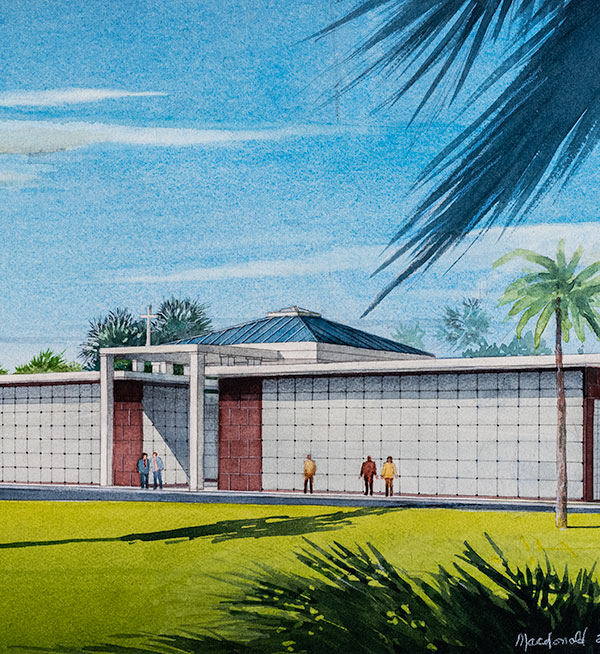 Architectural rendering of Resurrection Cemetery which is located at 10668 E Sligh Avenue, Seffner.
